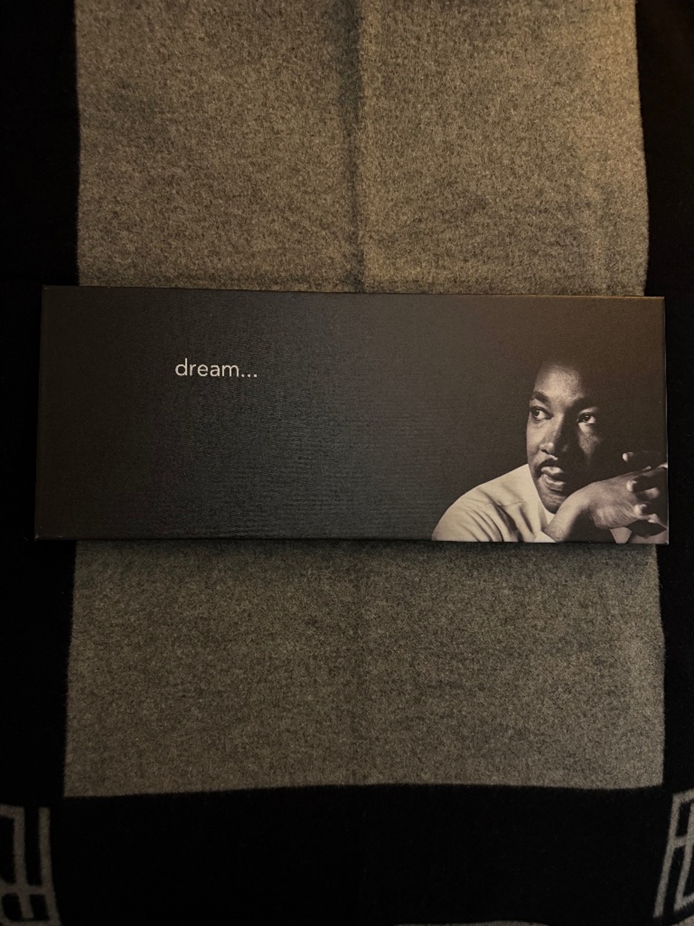 MARTIN LUTHER KING JR. "Dream" 12 x 30" Panoramic Canvas Custom 1 of 1 Print